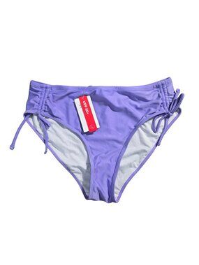 NWT | Baleaf Lavender Purple UPF 50+ Adjustable Ruched Side Swim Bottoms | Large